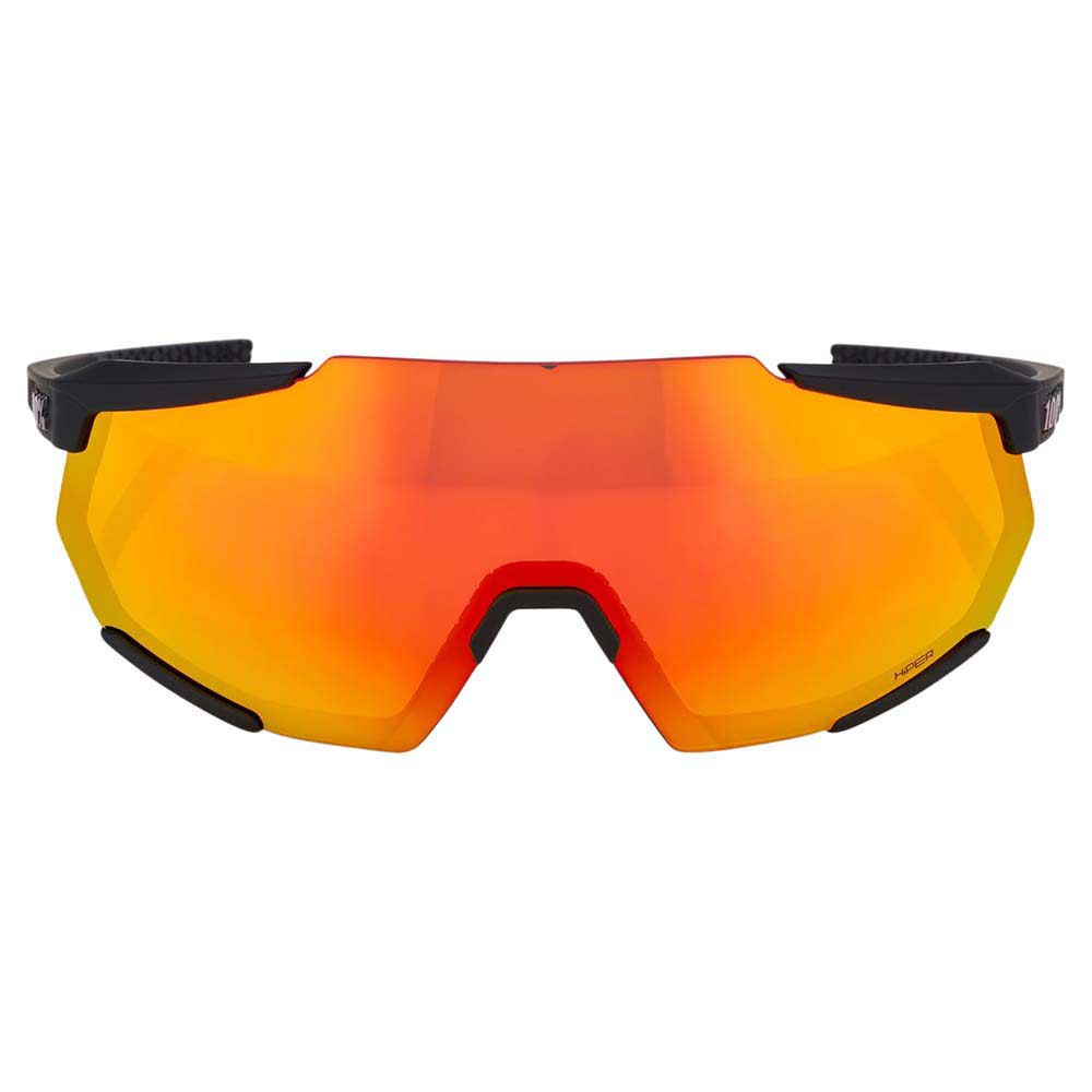 100% Racetrap® 3.0 Soft Tact Black Hiper® Red Multilayer Mirror Lens