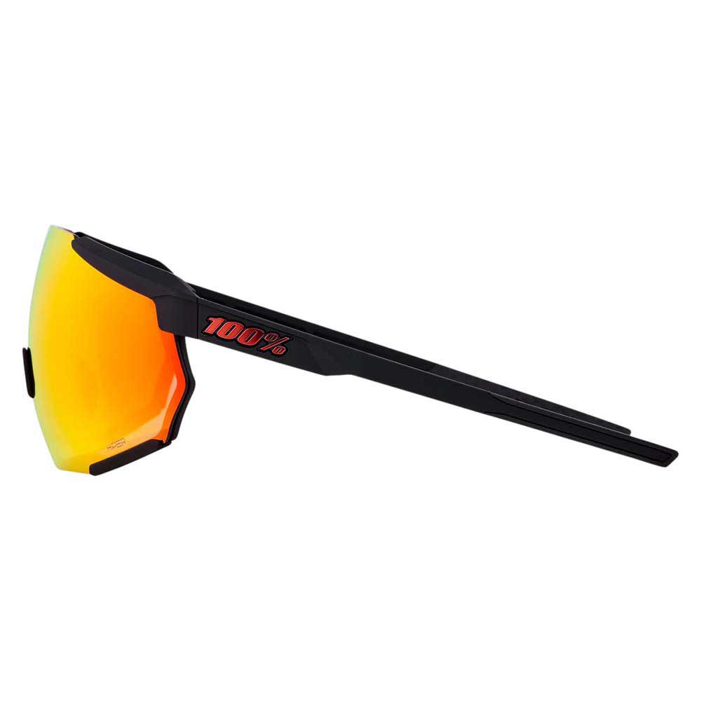 100% Racetrap® 3.0 Soft Tact Black Hiper® Red Multilayer Mirror Lens