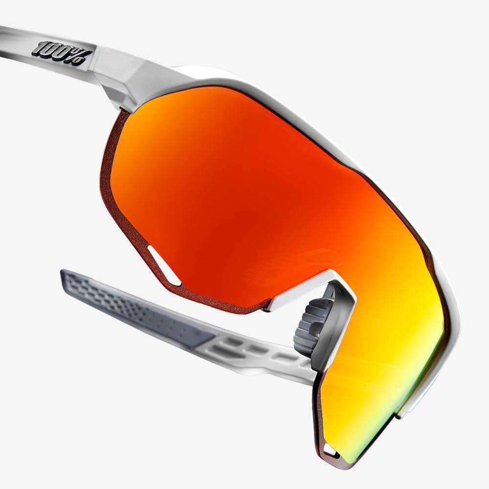 100% S2 Soft Tact Off White Hiper Red Multilayer Mirror Lens.
