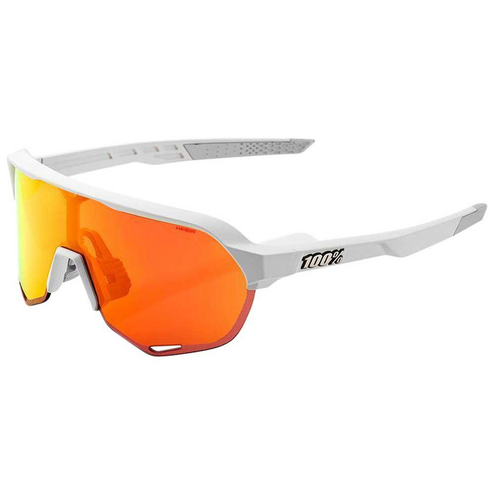 100% S2 Soft Tact Off White Hiper Red Multilayer Mirror Lens.