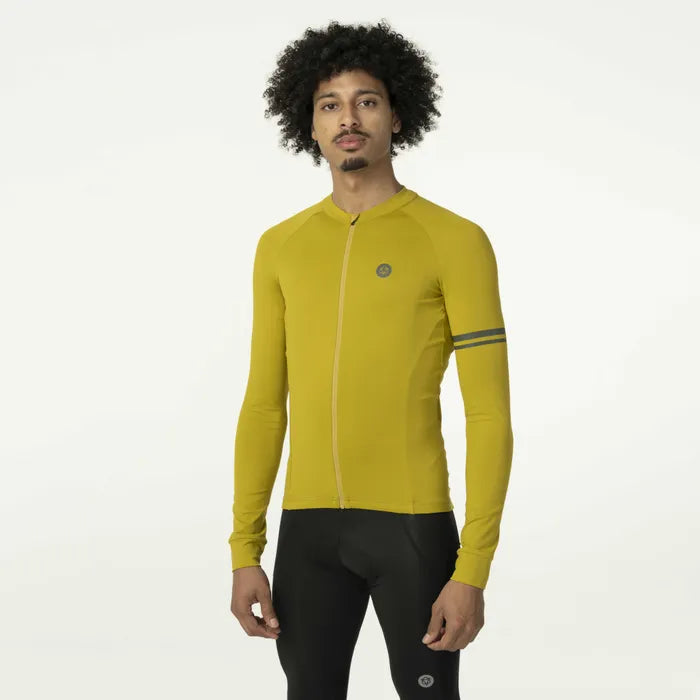 Maillot AGU Solid LS Performance Hombre Marrón