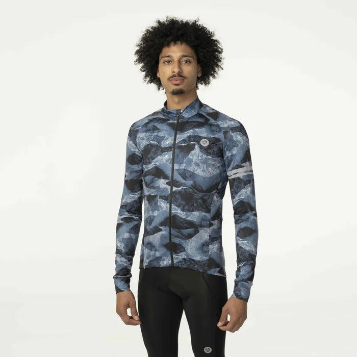 Maillot AGU Abstract Mountains Hombre Azul