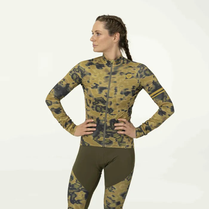 AGU Camisola Blurry Photo LS Performance Women Green