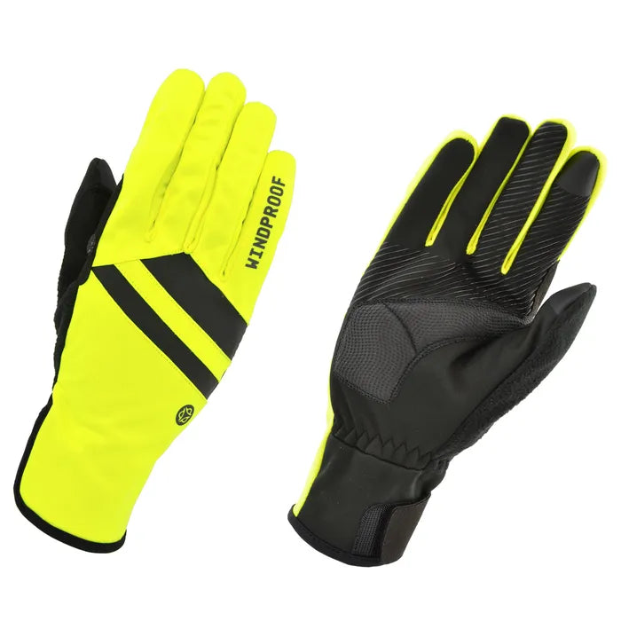 Guantes AGU Cortavientos Amarillo Neón