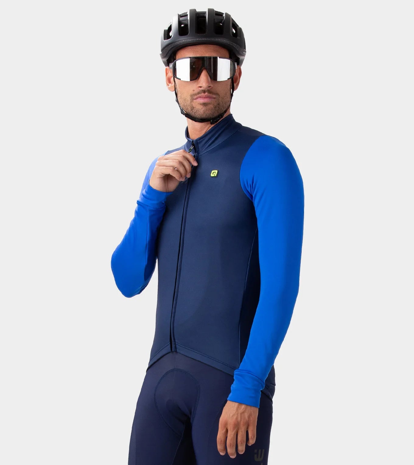 ALÉ CYCLING Solid | Long Sleeve Jersey Fondo 2.0 Navy Blue