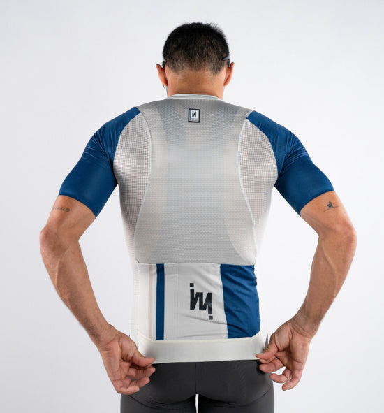 INVERSE Short Sleeve Cycling Jersey BOONE IVORY (MEN)