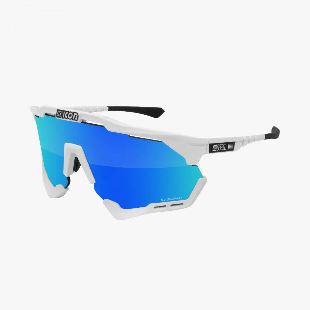 SCICON Aeroshade XL White Gloss / Multimirror Blue