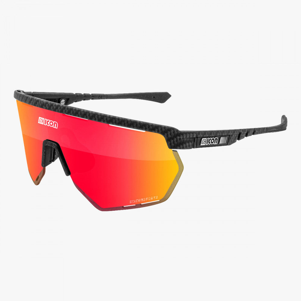 SCICON Aerowing Carbono Mate / Multimirror Rojo