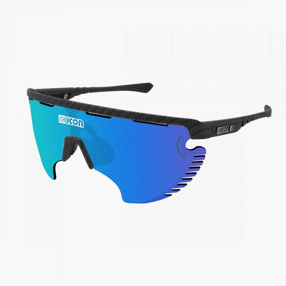 SCICON Aerowing Lamon Carbono Mate / Multiespejo Azul