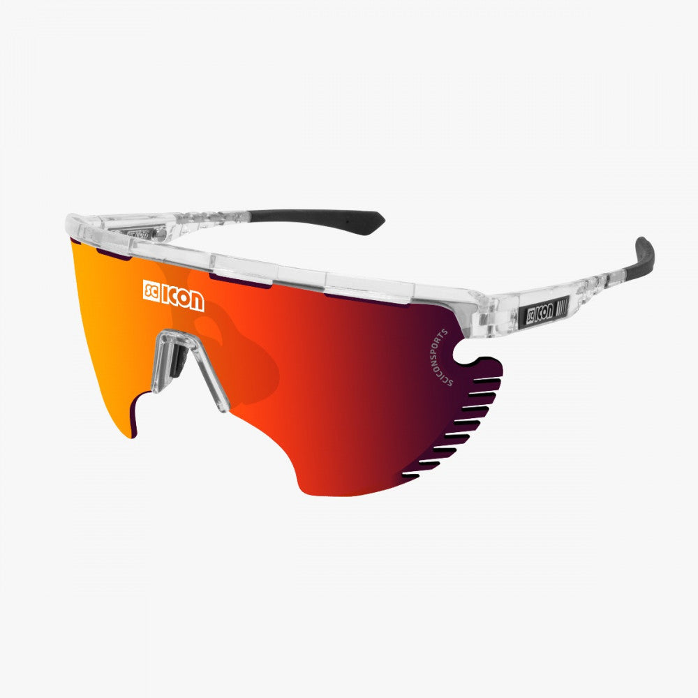 SCICON Aerowing Lamon Crystal Gloss / Multimirror Rojo