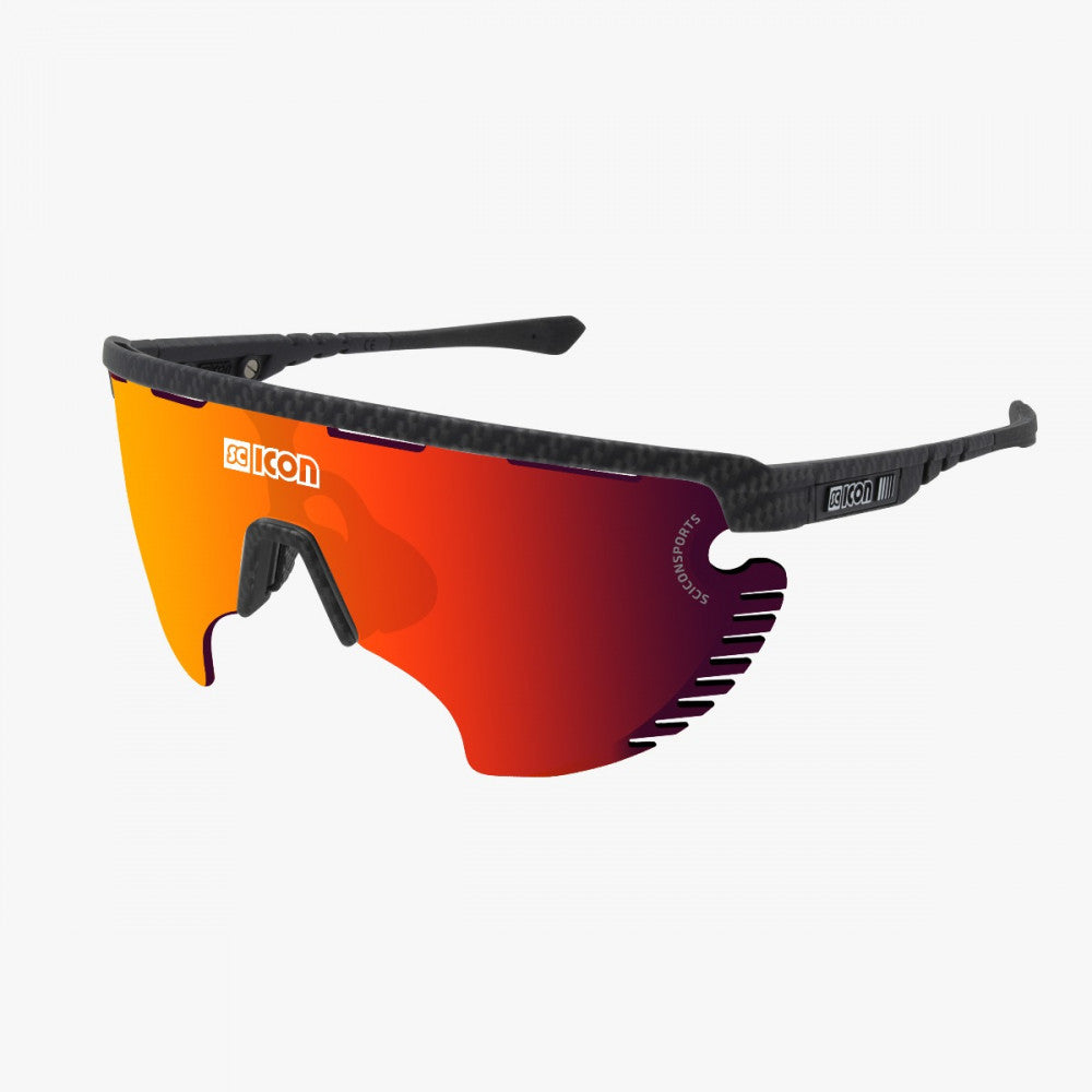 SCICON Aerowing Lamon Carbono Mate / Multimirror Rojo
