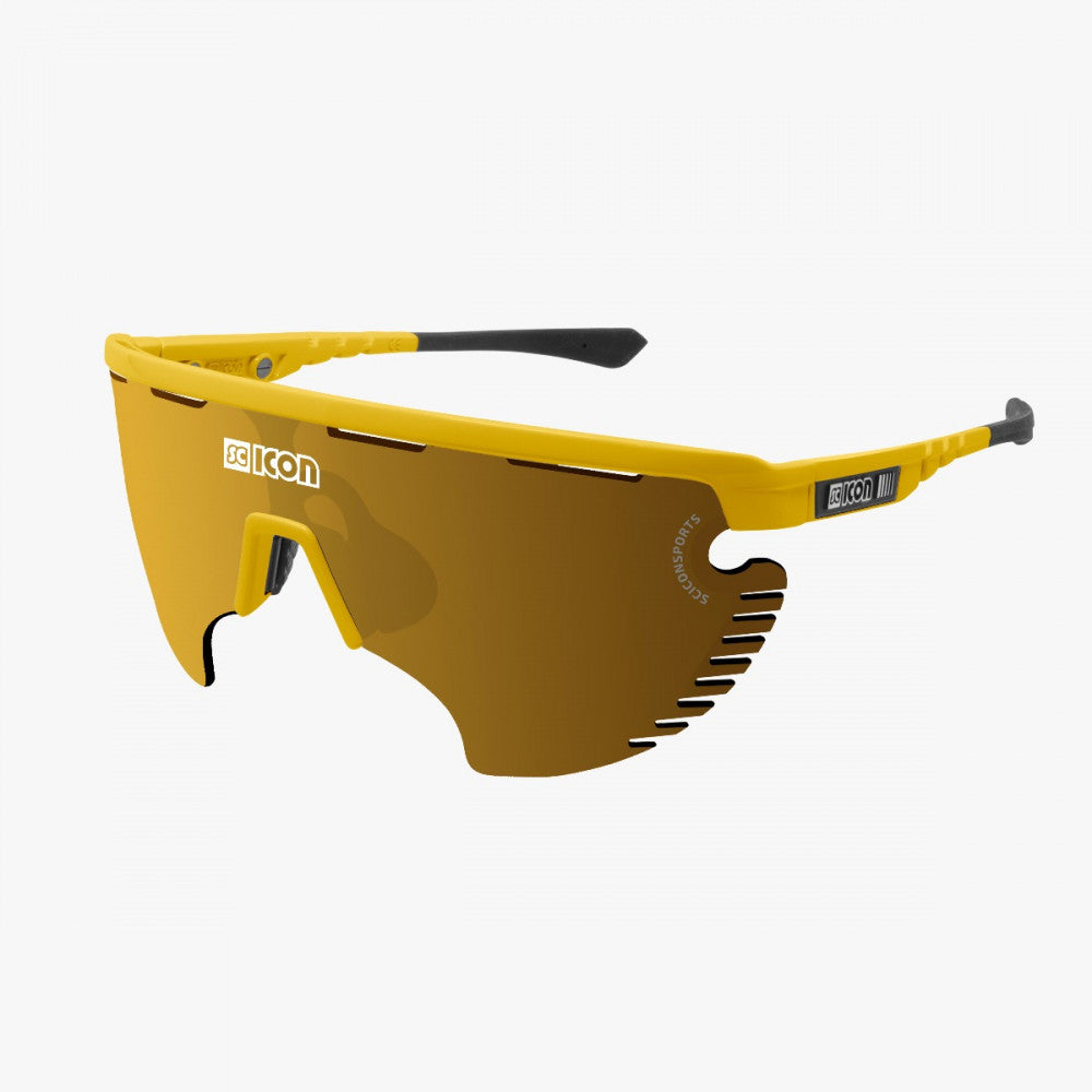 SCICON Aerowing Lamon Yellow Gloss / Multimirror Bronze
