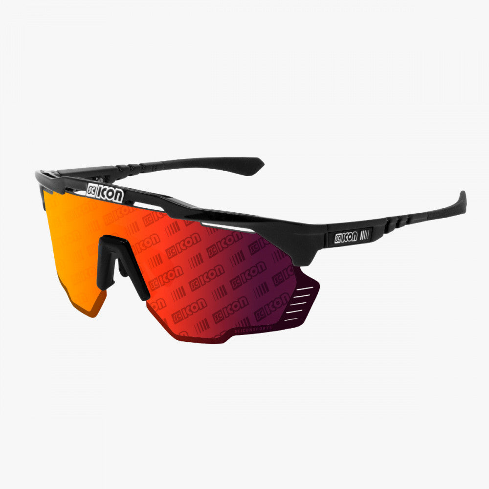 SCICON Aeroshade Kunken Negro Brillo / Monograma Rojo
