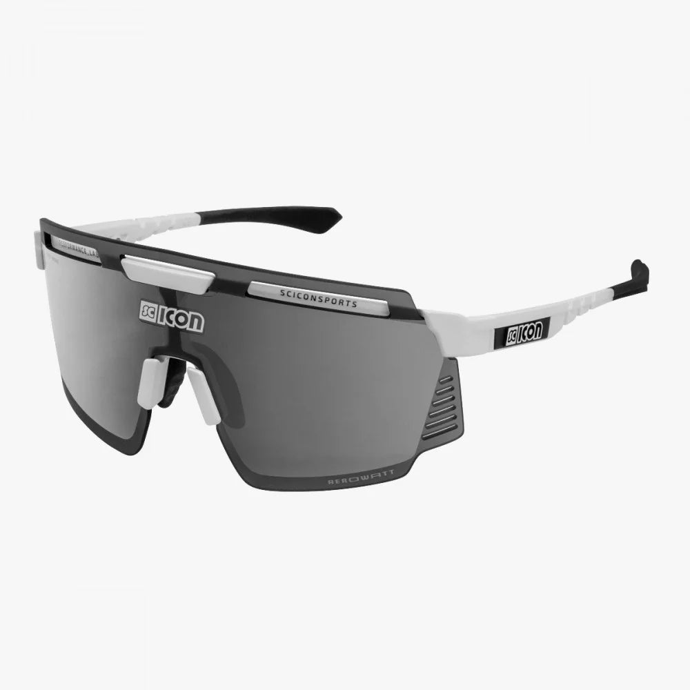 SCICON Aerowatt Blanco Brillo / Plata Multiespejo