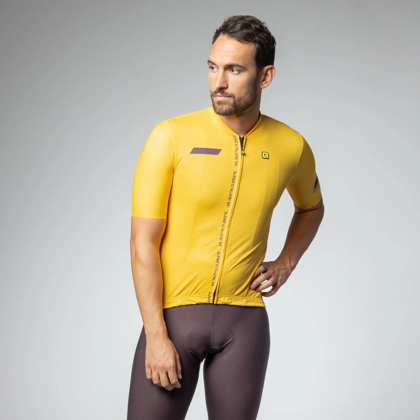 ALÉ CYCLING r-e | Short Sleeve Jersey Follow Me Ocher