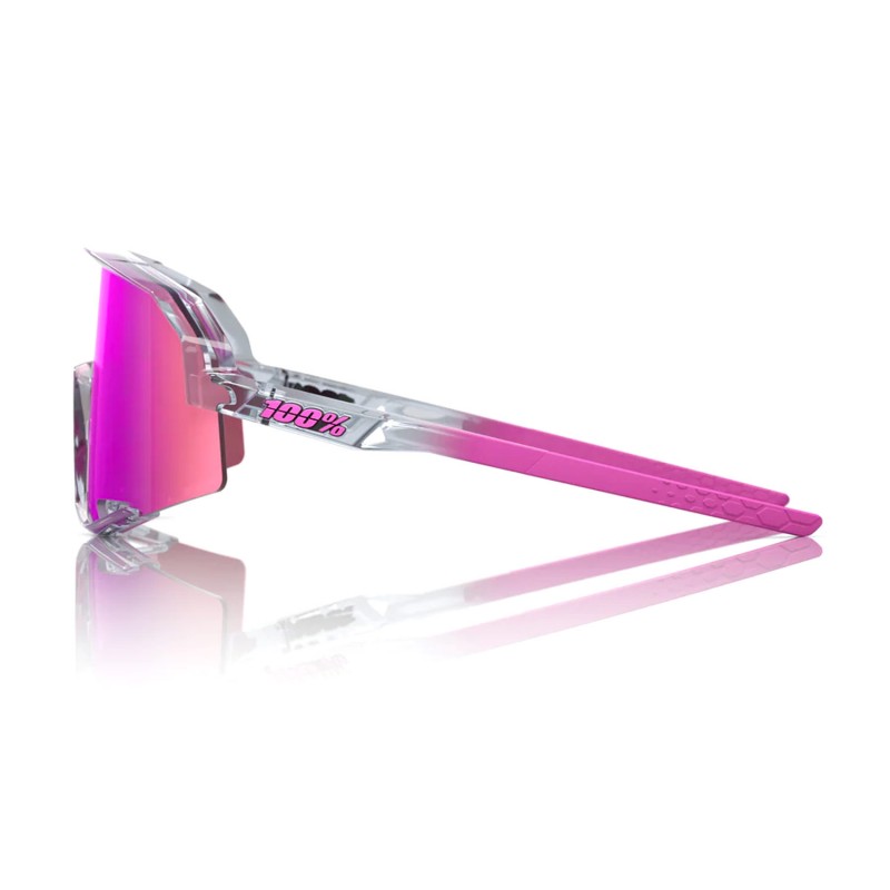 100% Slendale Polished Translucent Grey Purple Multilayer Mirror Lens