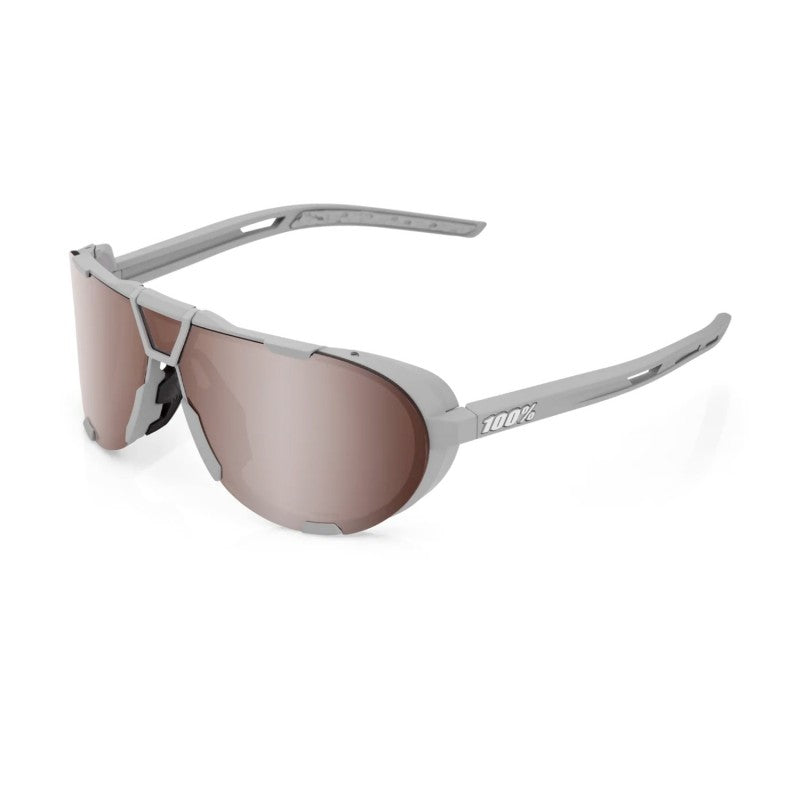 100% Westcraft Soft Tact Cool Grey Hiper® Crimson Silver Mirror Lens