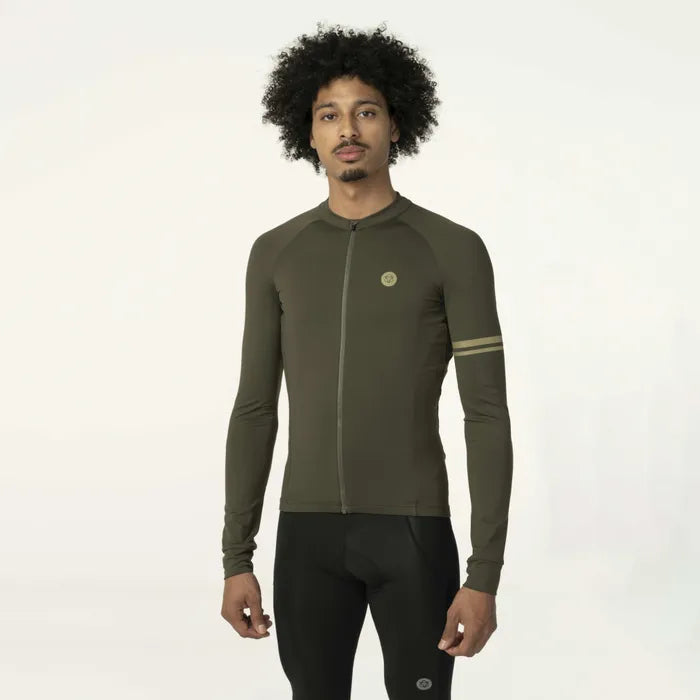 Maillot AGU Solid LS Performance Hombre Verde