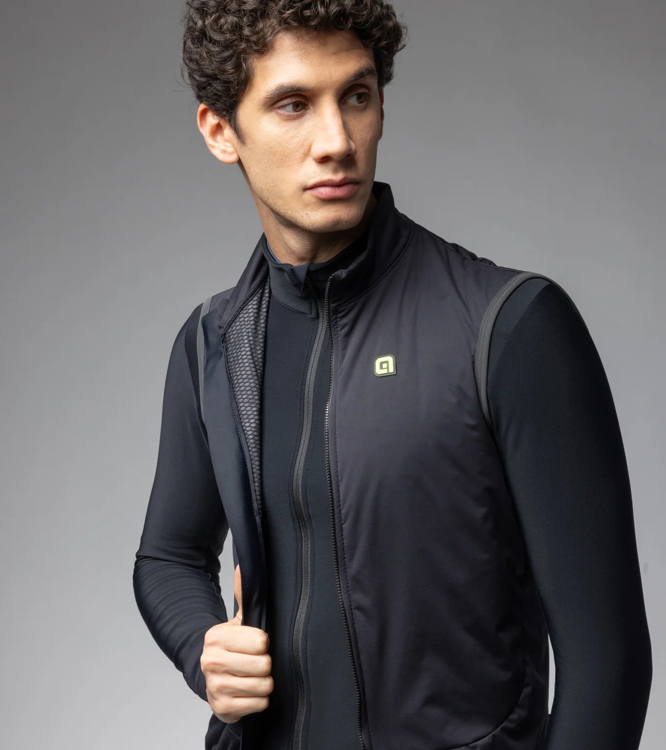 ALÉ CYCLING klimatik | vest K-smart Fluo Black