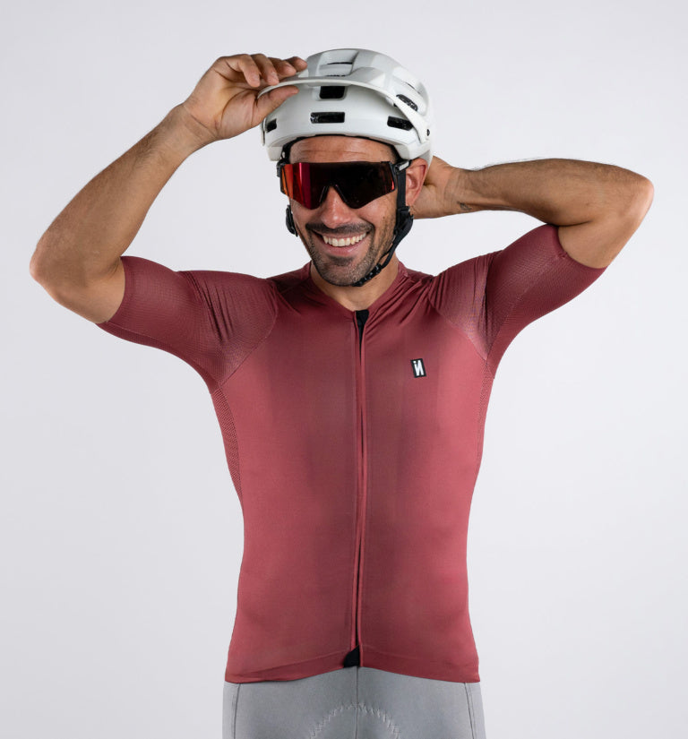 INVERSE Short Sleeve Cycling Jersey BOONE RUBY MEN