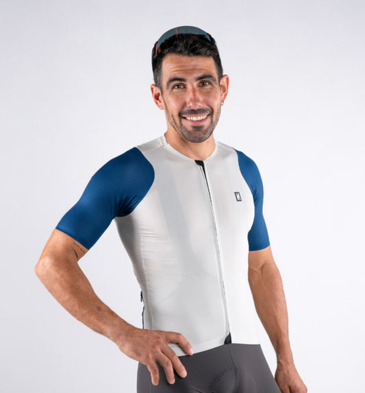 INVERSE Short Sleeve Cycling Jersey BOONE IVORY (MEN)