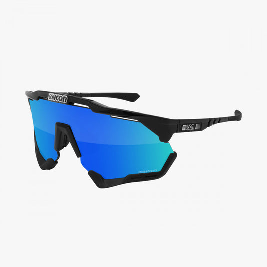 SCICON Aeroshade XL Negro Brillo / Azul Multiespejo