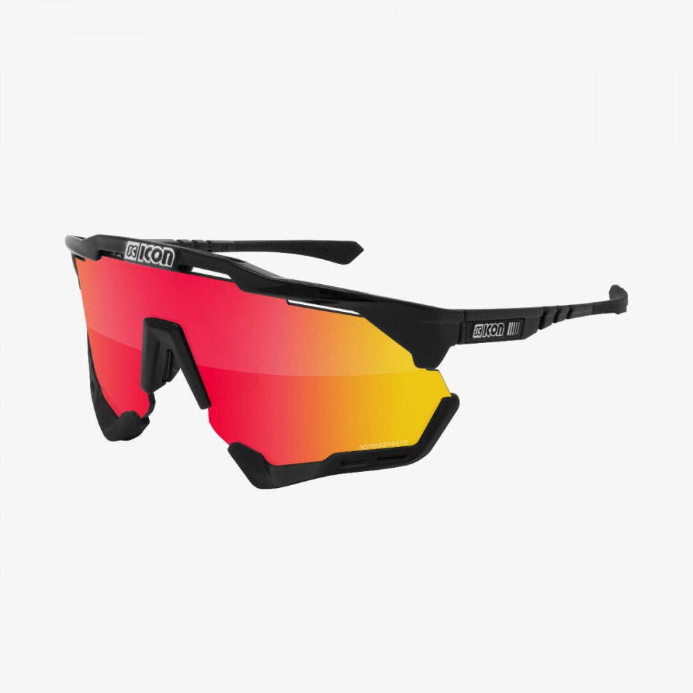 SCICON Aeroshade XL Negro Brillo / Rojo Multiespejo