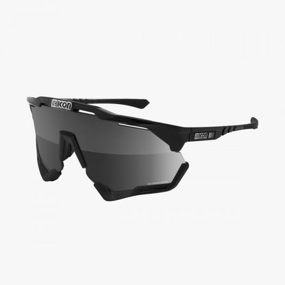 SCICON Aeroshade XL Negro Brillo / Plata Multiespejo