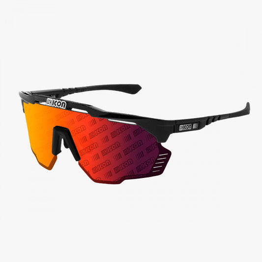 SCICON Aeroshade Kunken Negro Brillo / Monograma Rojo