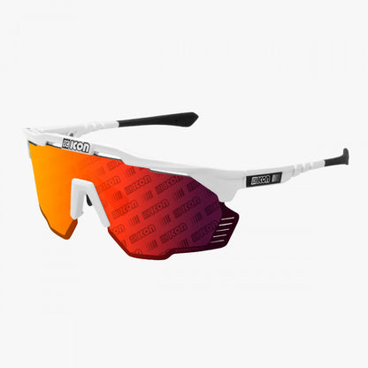 SCICON Aeroshade Kunken Blanco Brillo / Monograma Rojo