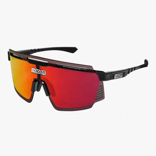 SCICON Aerowatt Negro Brillo / Rojo Multiespejo