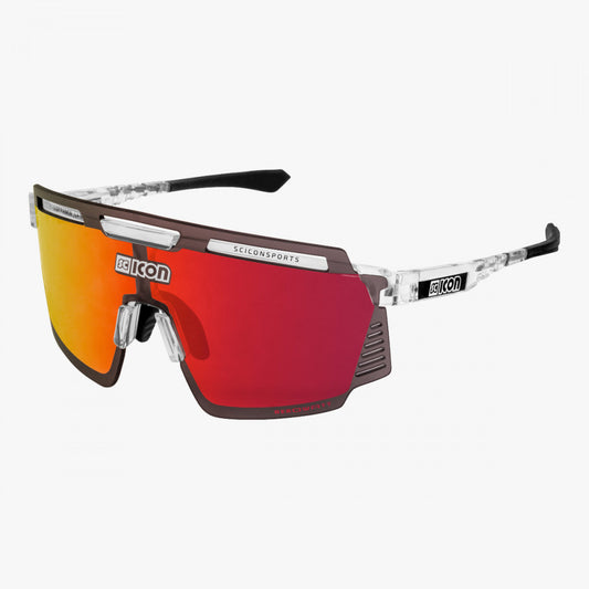 SCICON Aerowatt Cristal Brillo / Multiespejo Rojo
