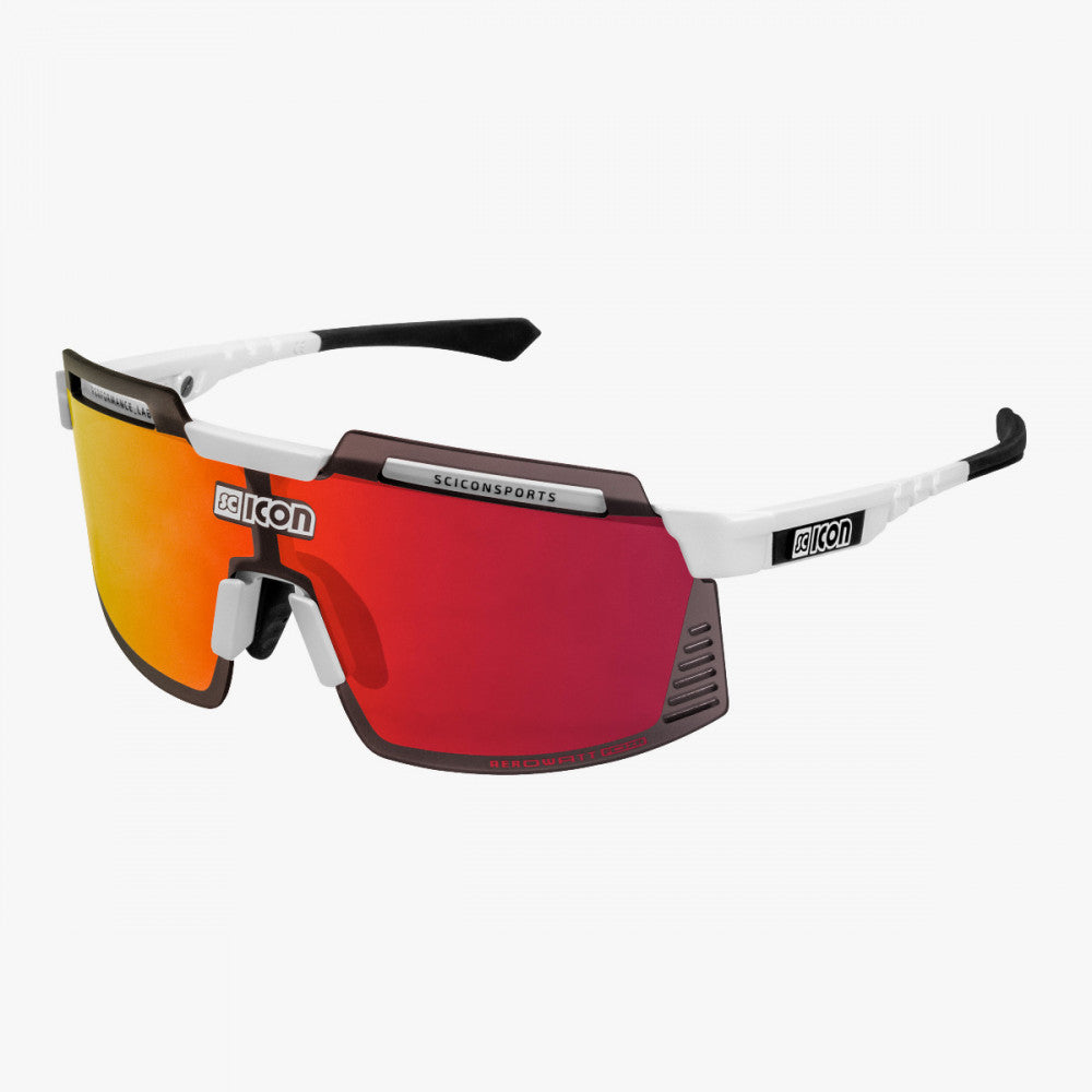 SCICON Aerowatt White Gloss / Multimirror Red