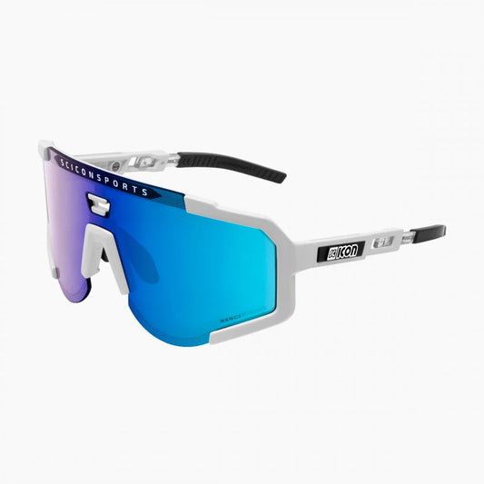 SCICON Aeroscopio Blanco Brillo / Multiespejo Azul