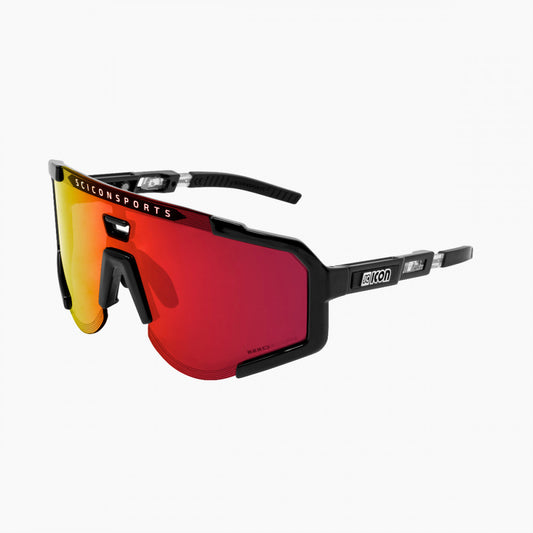 SCICON Aeroscopio Negro Brillo / Multiespejo Rojo