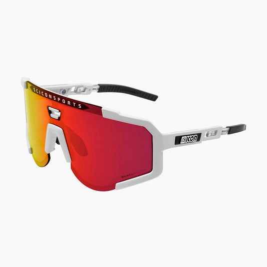 SCICON Aeroscopio Blanco Brillo / Multiespejo Rojo