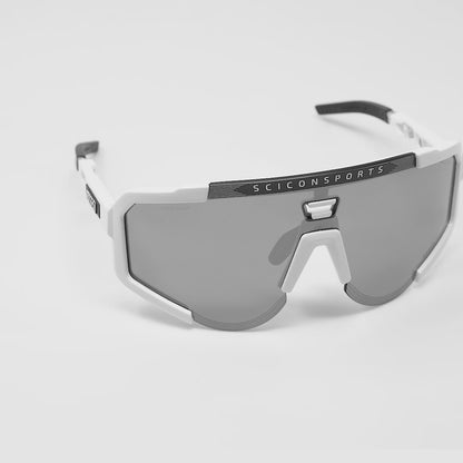 SCICON Aeroscopio Blanco Brillo / Multiespejo Plata