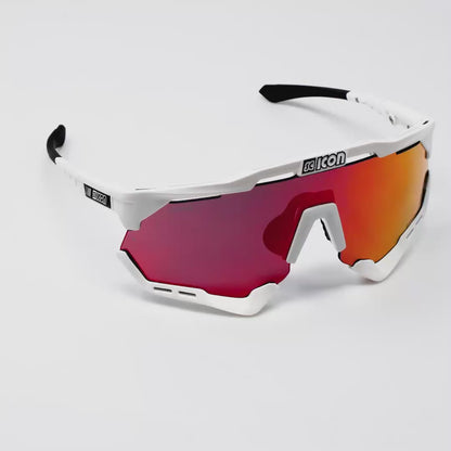 SCICON Aeroshade XL Blanco Brillo / Rojo Multiespejo