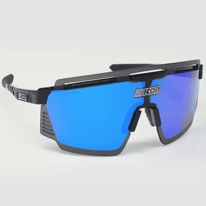 SCICON Aerowatt Negro Brillo / Azul Multiespejo