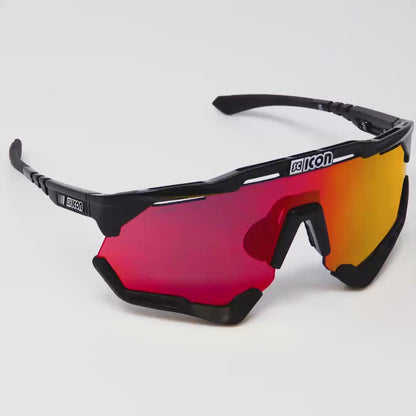 SCICON Aeroshade XL Negro Brillo / Rojo Multiespejo