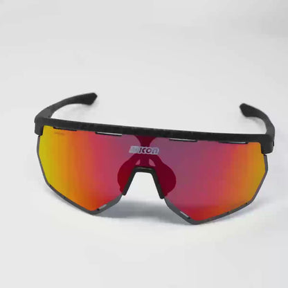 SCICON Aerowing Carbono Mate / Multimirror Rojo