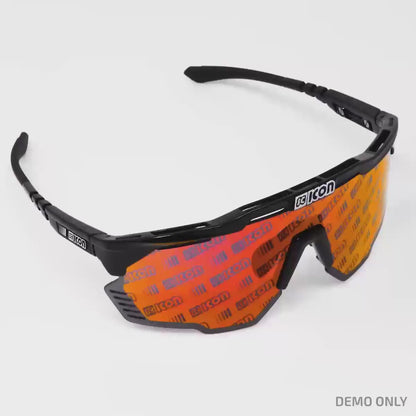 SCICON Aeroshade Kunken Negro/Blanco / Monograma Rojo Edición EAU