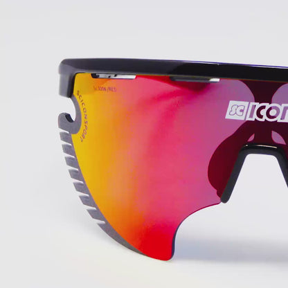 SCICON Aerowing Lamon Negro Brillo / Rojo Multiespejo