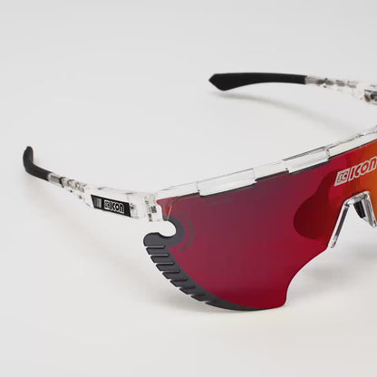 SCICON Aerowing Lamon Crystal Gloss / Multimirror Rojo