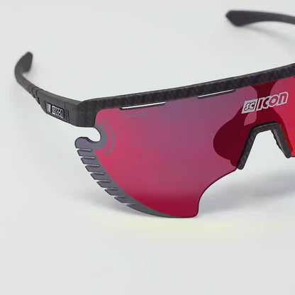 SCICON Aerowing Lamon Carbono Mate / Multimirror Rojo